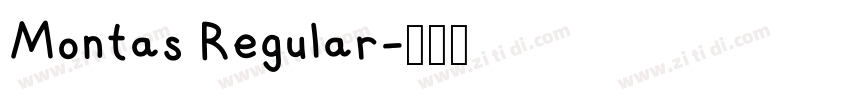 Montas Regular字体转换